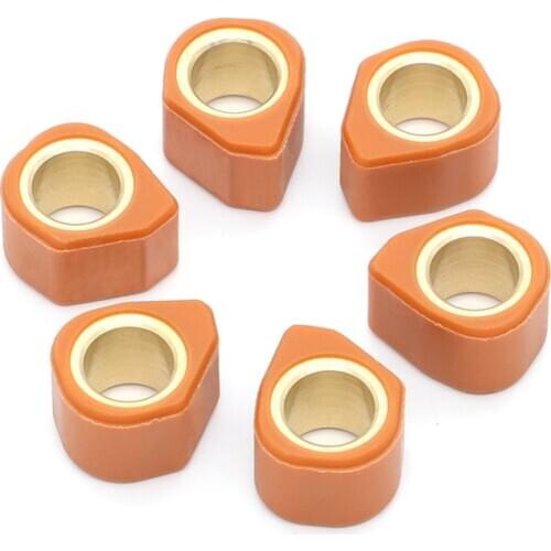 6PCS Performance Variator Slider Rollers 18X14 14g For GY6 125cc 150cc scooter ATV 157QMJ 152 Variator Weights Rollers