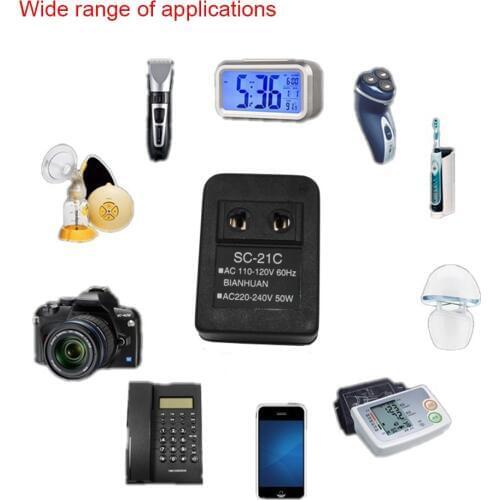 AC 220V to 110V/110V to 220V AC Power Voltage Converter 20W Adapter Travel Transformer Regulator SUB Sale