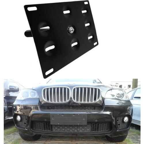 T6061 Aluminum Front Tow Hook License Plate Mounting Bracket Holder For 2008-2012 BMW E82 E88 1 Series 128i 135i 1M