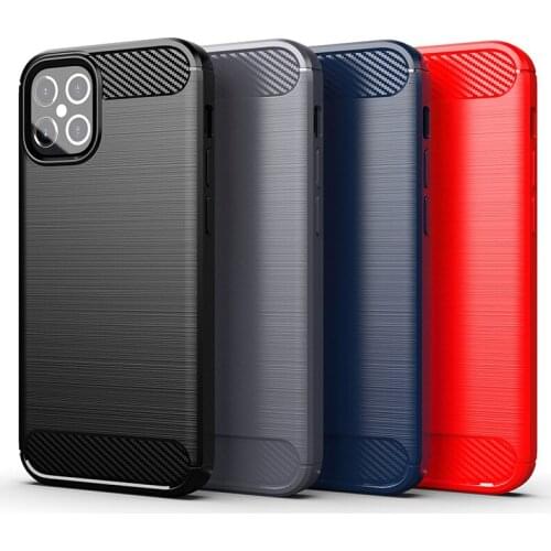 For iphone 11 12 mini pro max Cover Shockproof Soft Silicone Brushed Style Case For iphone 6 6s 7 8 plus se 2 x xs max xr Fundas