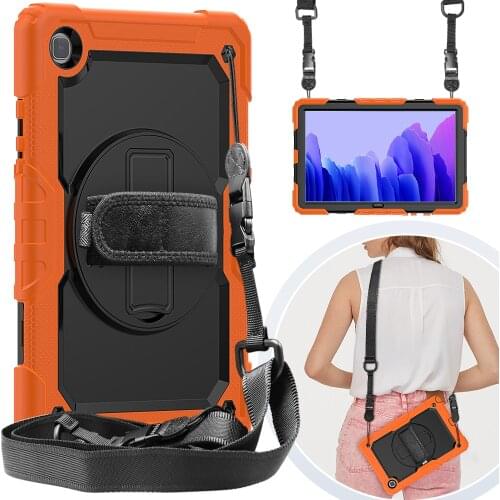 For Samsung Galaxy Tab A7 T500/T505 10.4 Case EVA Kids Safe Foam Shockproof Shoulder Hand Strap Stand Tablet Cover
