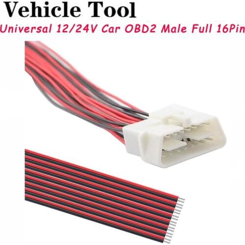 DIY OBD OBD2 16Pin Female Extension Opening Cable Car Diagnostic Interface Connector OBD II Female Converter OBD2 Male Cable