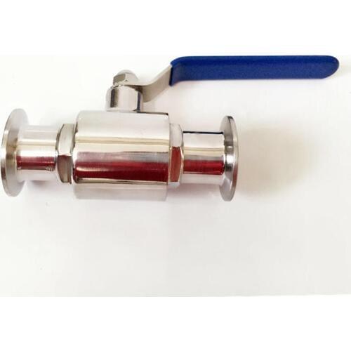 Fit 76mm Pipe OD x 3" Tri Clamp Sanitary Ball Shut Off Valve SUS 316L Stainless Beer Brewing Home