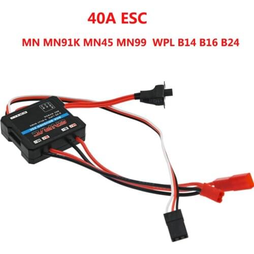 MN86K G500 modified ESC GN-21 40A miniature brushed ESC two-way climbing mode RC Car Parts for MN91K MN45 MN99 WPL B14 B16 B24