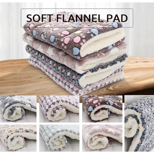 Pet Blanket Dog Bed Cat Mat Soft Flannel Winter Thicken Warm Sleeping Beds for Dogs Cats UD88