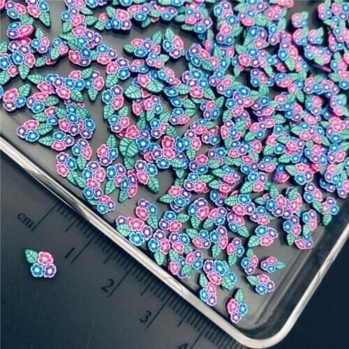 60g Three Color Flower Polymerclay,Soft Clay Sprinkle For Kids Diy/Craft Diy Making/Nail Art/Scrapbook Decoration/Craft Filler