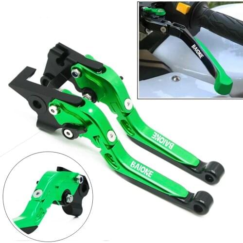 For KAWASAKI Ninja 650 250R 300R Z300 1000 650R ER-6F ER-6N Z650 Z750 Z800 Z900 Adjustable Extendable Folding Brake Clutch Lever