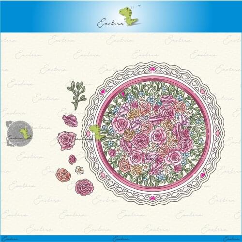 Rose panel frame metal cutting dies 2021 new diy die molds Scrapbooking Paper Making die cuts crafts large die