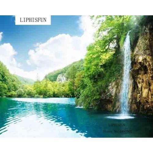 Needlework Full Embroidery Painting Cross Stitch Scenic Diy Diamond Painting Kits Resin Square Diamond Waterfall