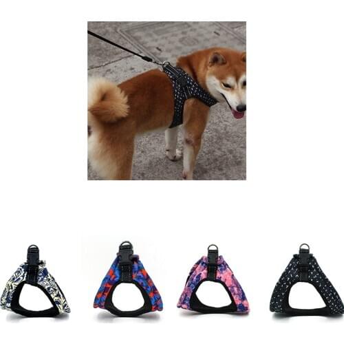 Mesh Pet Dog Harness Front Walking Vest For Small Medium Dogs Breathable Adjustable Outdoor Dog Walking Supplies Pet Products
