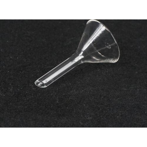 40mm Transparent Short Stem Glass Triangle Funnel Lab Glassware Laboratory Chemistry Educational Stationery