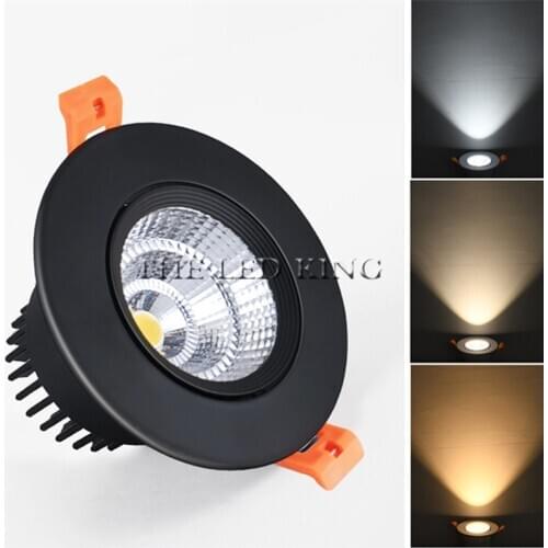 LED Downlight Super Bright Recessed LED SPOT Dimmable COB 3W 5W 7W 12W LED Spot light LED decoration Ceiling Lamp AC/DC220V 110V