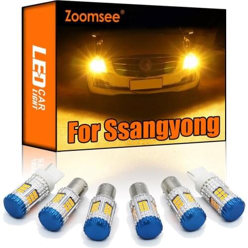 Zoomsee Canbus For Ssangyong Rexton Musso Actyon Sports Korando Tivoli Kyron No Hyper Flash Error Vehicle LED Turn Signal Light