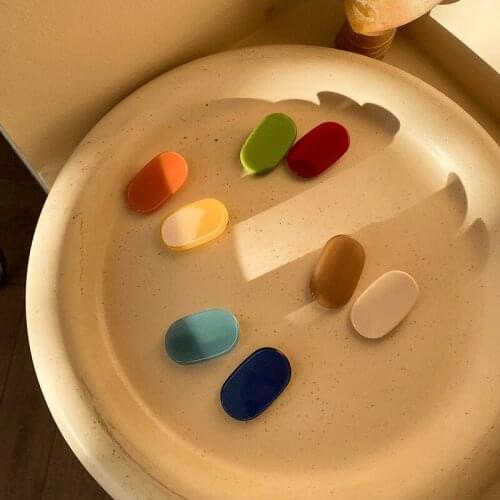 Children Colorful Acetate Small Cute Hair Clip Kids Plastic Mini Hairpins Decor Girls Sweet Candy Color Barrette Hair Accessorie