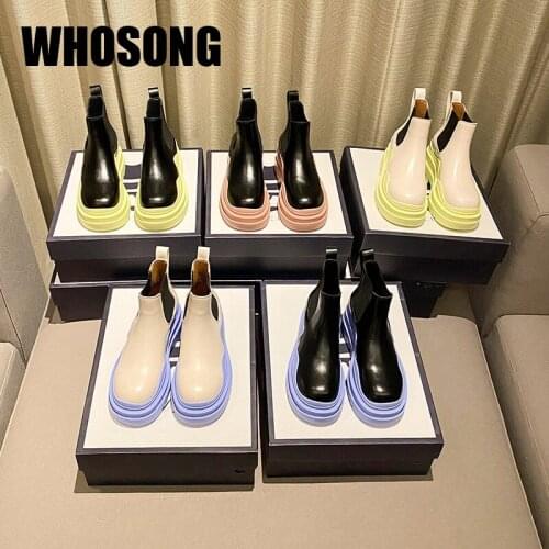 Woman Military Boots Girls Ankle Shoes Women Platform Flats Ladies Round Toe Chelsea Boots Female Brand Motorcycle Boots New