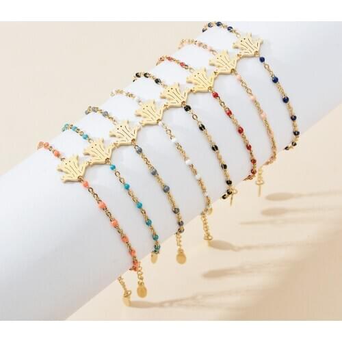 ZMZY New Cute Frog Animal Golden Plated Fashion Bracelets for Women Girls Kids Charm Trendy Chain stainless steel Jewelry