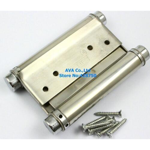 2 Pieces 4" Double Action Spring Hinge Saloon Cafe Door Hinge Swing Western Door