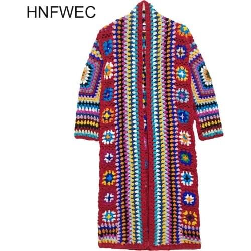 2020 New Winter Fashion Women Wool Cardigan Hooded Flowers Knitting Open Stitch High Quality Chinese Stlyes Jacket K220
