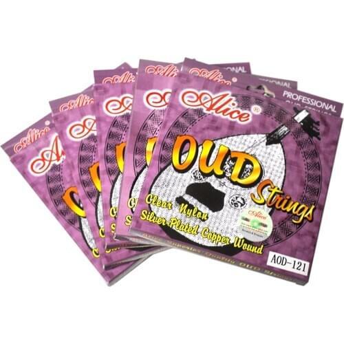 5 Sets Alice AOD121 OUD Strings Nylon Silver-plated Copper for 12-string Oud