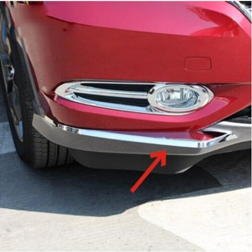 ACCESSORIES FIT FOR HONDA HR-V VEZEL 2014 2015 2016 CHROME FRONT CORNER BUMPER GUARD TRIM COVER MOLDING PROTECTOR GARNISH