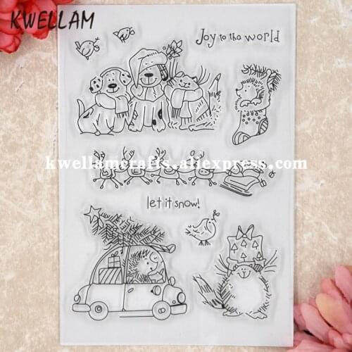 Let it snow Scrapbook DIY photo cards rubber stamp clear stamp transparent stamp 11x16cm KW8050433