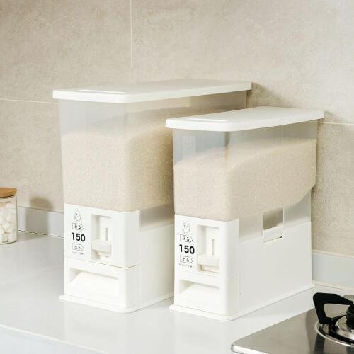 Automatic Kitchen Rice Storage Bucket Moisture-proof Insect-proof Sealed Cereal Dry Food Box Grain Storage Bin Rice Container