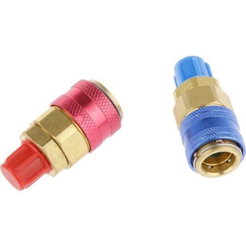 Quick Couplers Connector Fr Refrigerant R134a Car Automobile A/C Adapter