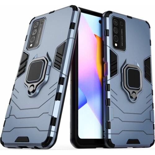 For Honor 10x Lite Case Shockproof Ring Stand Bumper Silicone + PC Phone Cover for Huawei Honor 10xlite 10 x Lite light 6.67