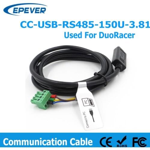 EPever PC Communication Cable CC-USB-RS485-150U-3.81 Used For DuoRacer Series Solar Charge Controller Connect USB to RS485