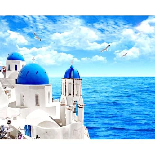 Full Square / Round Drill 5D DIY Diamond Painting "Aegean" 3D Embroidery Cross Stitch Mosaic Rhinestone Home Decor Gift