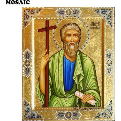 Jesus diy diamond painting religion wall sticker pasted diamond mosaic cross stitch needlework diamond embroidery religion