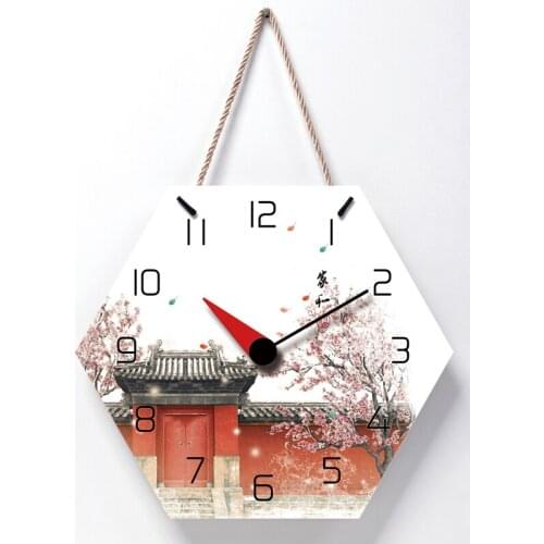 Lanyard Creative Mute Modern Design Large Wall Clock Clocks for Home Kitchen Living Room Decor Battery Operated Silent