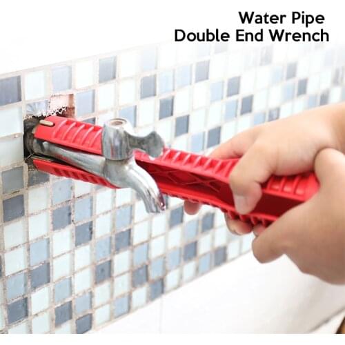 Multifunctional Water Pipe Double End Wrench Basin Pliers Sleeve Bathroom Faucet Sink Installation Universal Grip Wrench