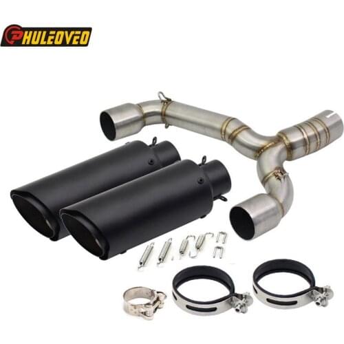 Motorcycle Exhaust Muffler Link Pipe for Suzuki GSR400 BK400 BK600 Motorbike Exhaust Silencer Escape Demper with Connect Pipe