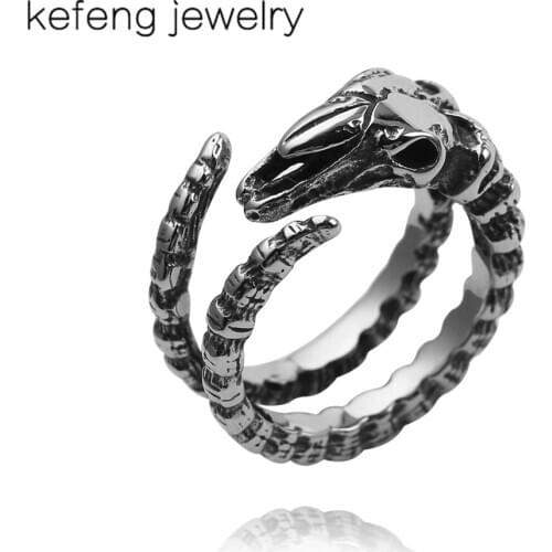 New Rock Punk Male Biker Rings Metal Dragon Claw Rings For Men Vintage Gothic Drop Shipping Young Fashion Accessories