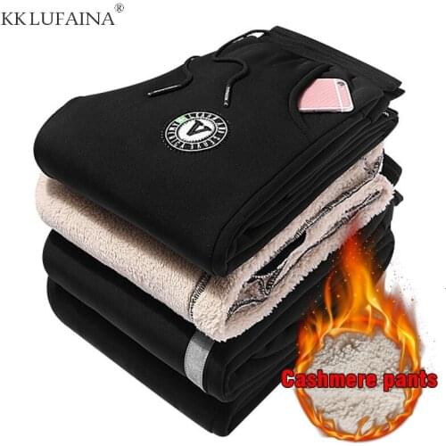 6XL 7XL 8XL Mens Winter Warm Pants Windbreaker Hip Hop Thicken cotton Pants Streetwear Sweatpants velvet Joggers Men Trousers