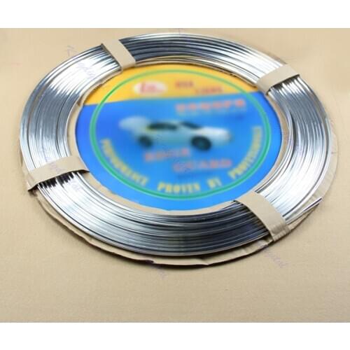 New 15M Chrome Moulding Trim Strip Car Door Edge Scratch Guard Protector Cover
