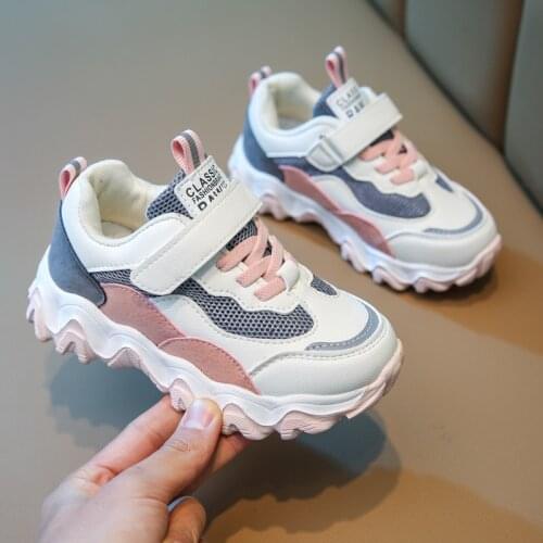 Spring Autumn New Childrens Sport Toddler Shoes Mesh Breathable Lightweight Sneakers Non-slip Toddler Casual Sho