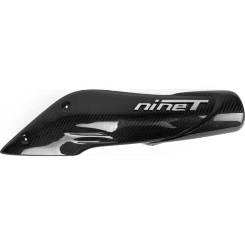 New 100% Carbon Fiber Motorcycle Muffler Exhaust Pipe Cover Side Fairing Protection For BMW R NINE T RNINET R 9T 2014 2015 2016