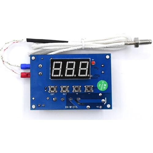 Industrial Sensor High Temperature Digital Thermostat K-Type Thermocouple Controller Control Board 1000W 12V 24V 220V