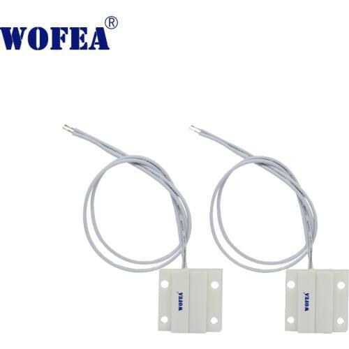 Wofea hardwired door sensor NC Normal close magnetic switch 2pcs/lot
