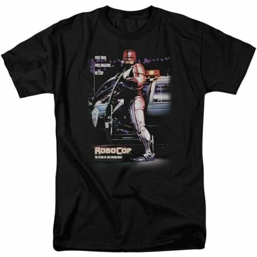 Robocop Poster T Shirt Mens Licensed Police Movie Tee Black
