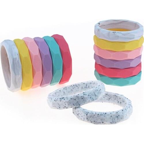 BPA Free Silicone Baby Teething Bracelet Newborn Bangle Teether Wristband Toddler Molar Teether Pain Relief Tool For Kids Gift