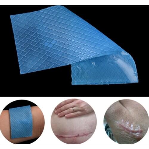 Silicone Reusable Acne Gel Scar Sheet Therapy Patch Remove Trauma Burn Sheet Skin Repair 3.5*12cm