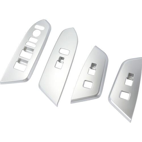 Inner Door Armrest Window Lift Switch Panel Cover Trim Frame Protector Accessories Fit For Honda CR-V 5th 2017 2018 2019