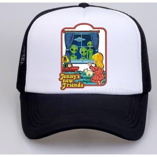 Women Funny hip hop cap Satan Demon 90s Vintage Female print Baseballcap Jennys New Friends summer mesh snapback hats