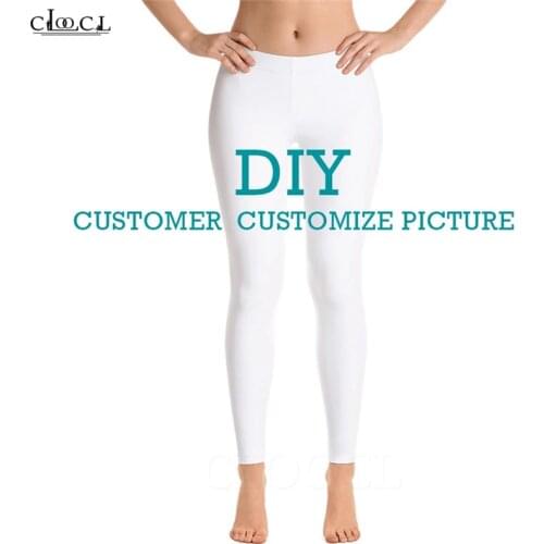 CLOOCL Fashion DIY Legging Womens High Waist 3D Digital Printing Leggings Customized Women Fitness Leggings Drop Shipping