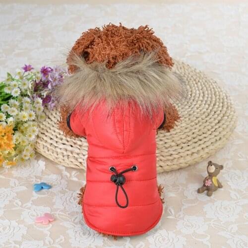 Winter Warm Down Jacket Pet Dog Clothing Puppy Light Four-legged Hooded Coat Teddy Bear Big Combination Ski Suit 2021 New