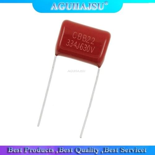 10PCS 630V334J 0.33UF Pitch 15MM 630V 334 330NF CBB Polypropylene film capacitor new