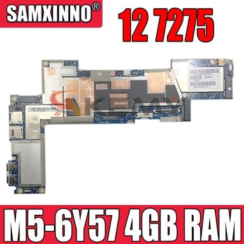 100% working DELL LATITUDE 12 7275 motherboard m5-6Y57 1.1GHz Processor 4GB RAM J2MK4 0J2MK4 CN-0J2MK4 working good